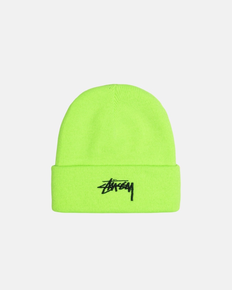 Stussy Cuff Beanie Stock Hatut Vihreä | 07368-WSNT