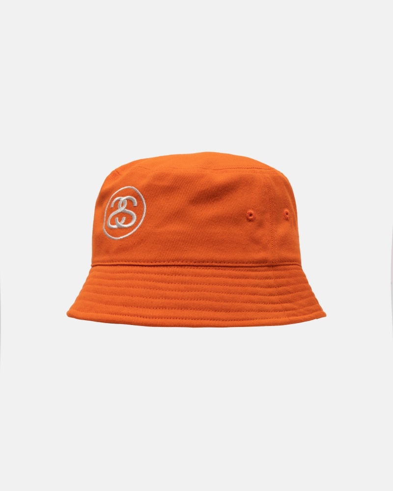 Stussy Deep Bucket Ss Link Hatut Oranssi | 21534-WCDH