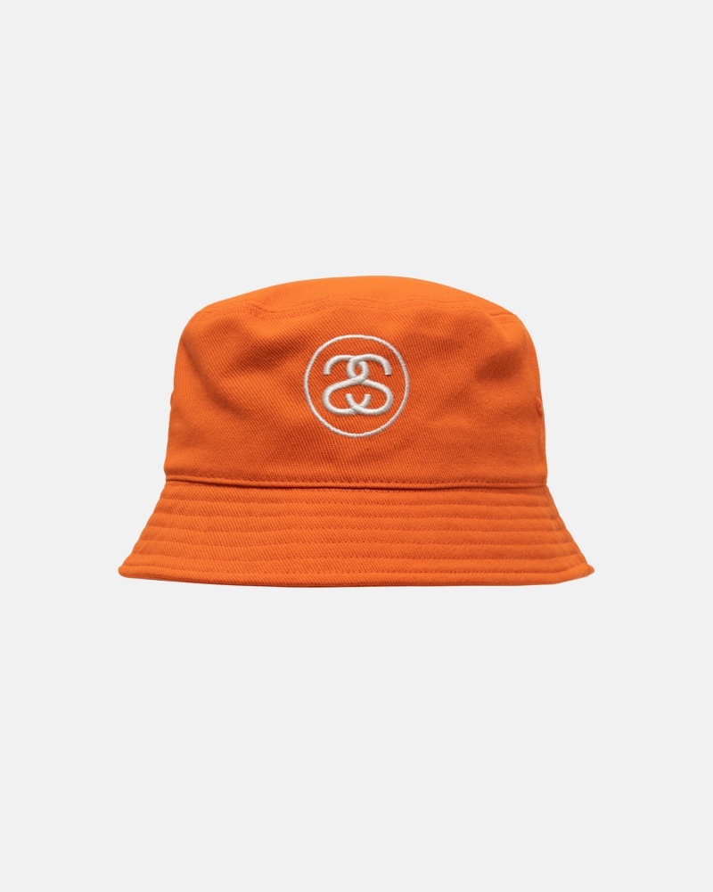 Stussy Deep Bucket Ss Link Hatut Oranssi | 21534-WCDH