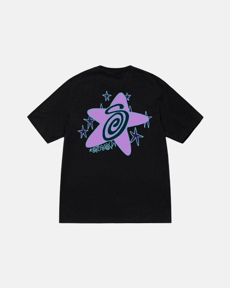 Stussy Galaxy T Paidat Mustat | 68270-CQRB