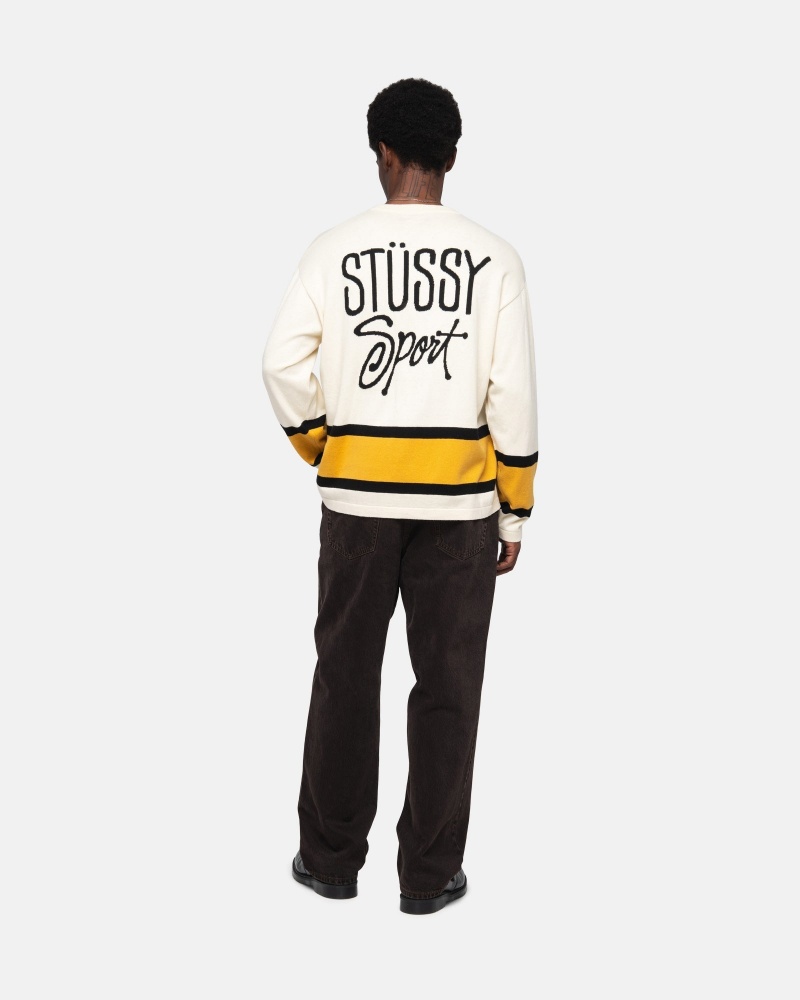 Stussy Hockey Neulepuserot Beige | 84570-GJTF