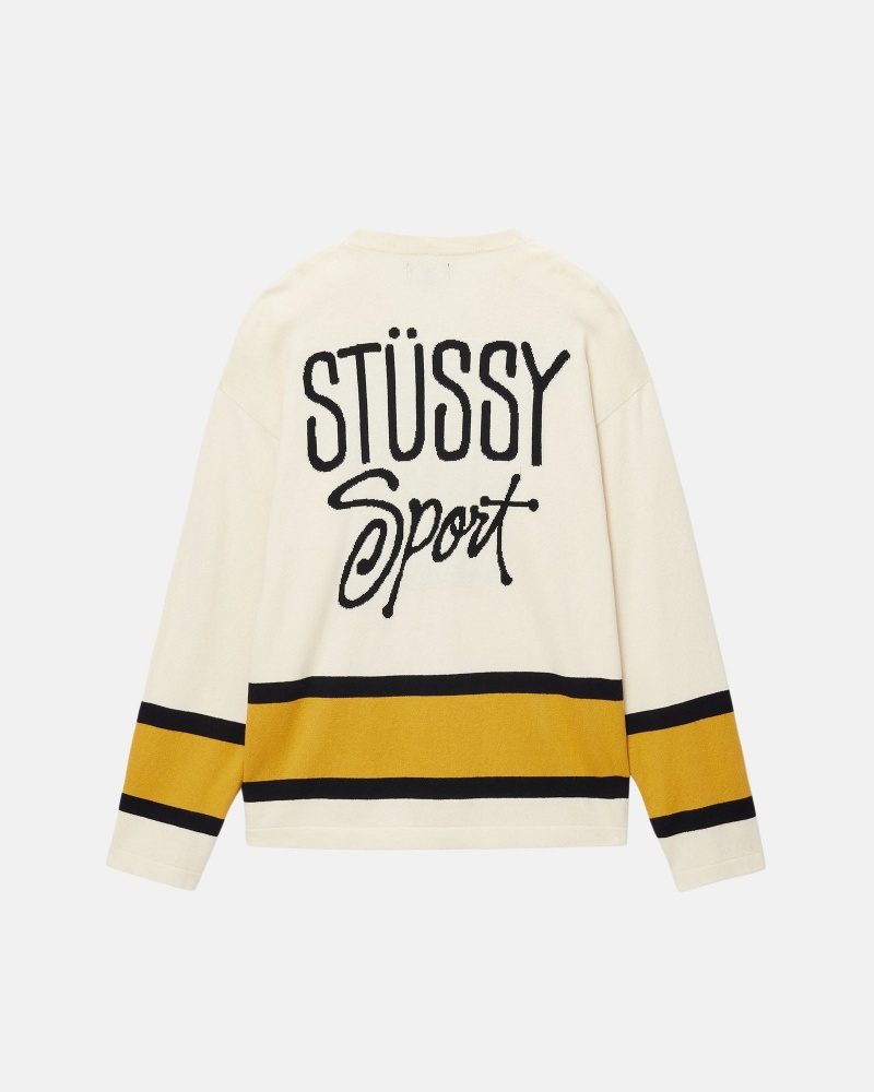 Stussy Hockey Neulepuserot Beige | 84570-GJTF