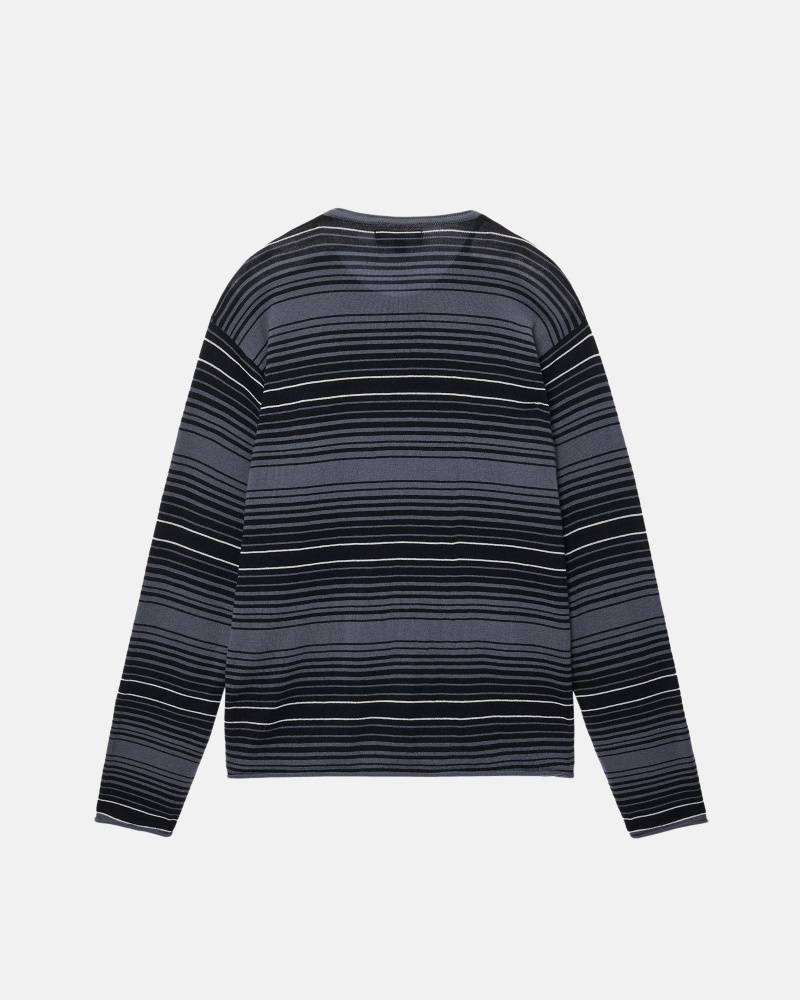 Stussy Horizontal Stripe Neulepuserot Harmaat | 17239-OPNL