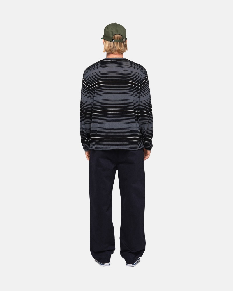 Stussy Horizontal Stripe Neulepuserot Harmaat | 17239-OPNL