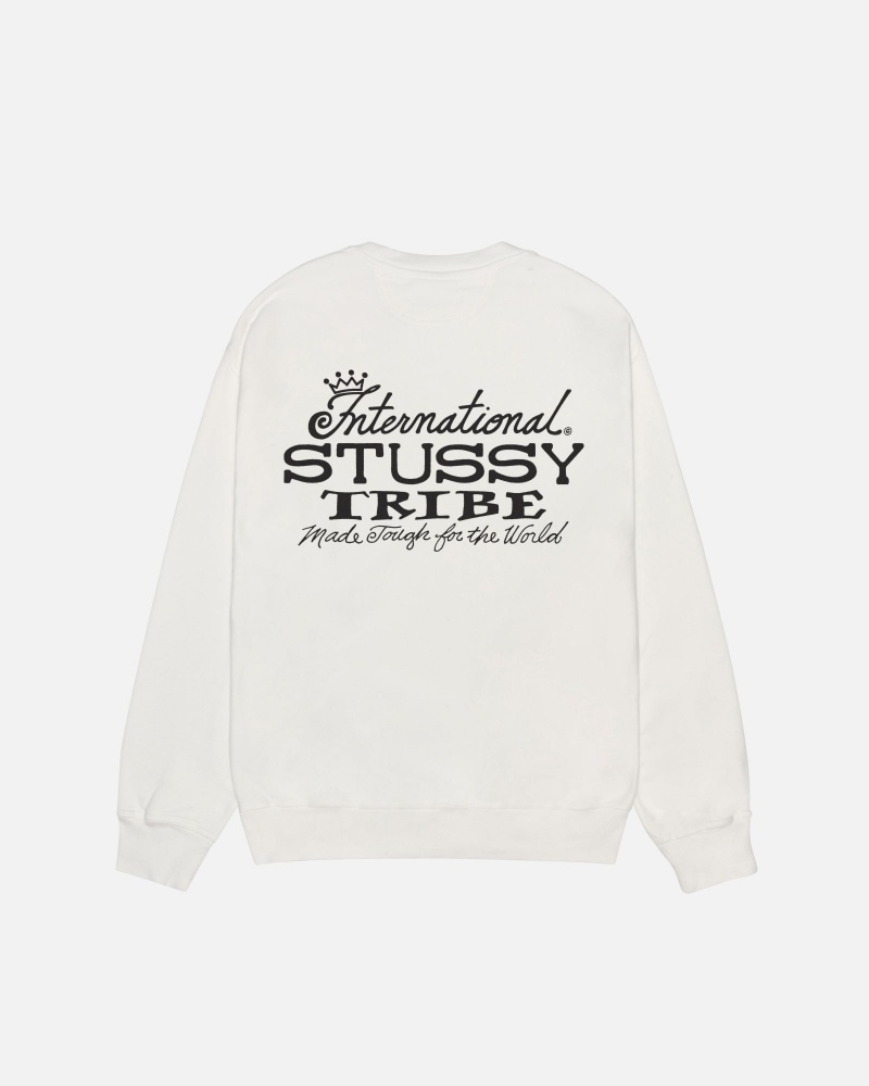 Stussy Ist Crew Pigment Dyed Puserot Beige | 53896-YVLZ