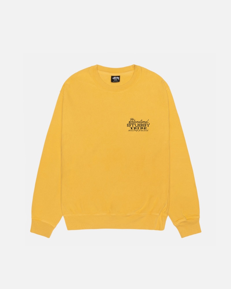 Stussy Ist Crew Pigment Dyed Puserot Oranssi | 71624-TUYO