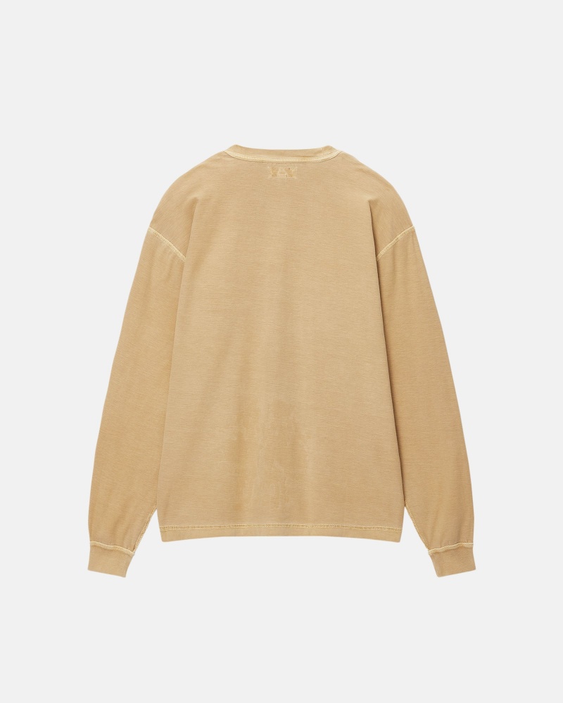 Stussy Lazy Ls T Paidat Kultaiset | 32061-QNZF