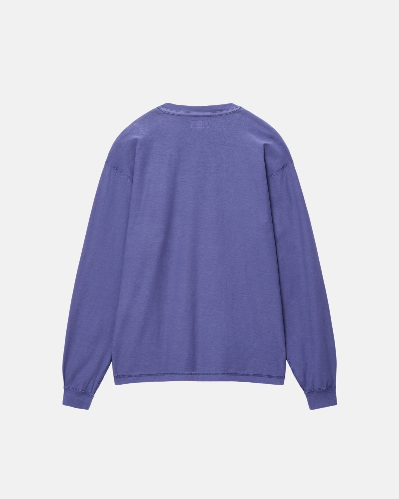 Stussy Lazy Ls T Paidat Syvä Sininen | 80246-AZJN