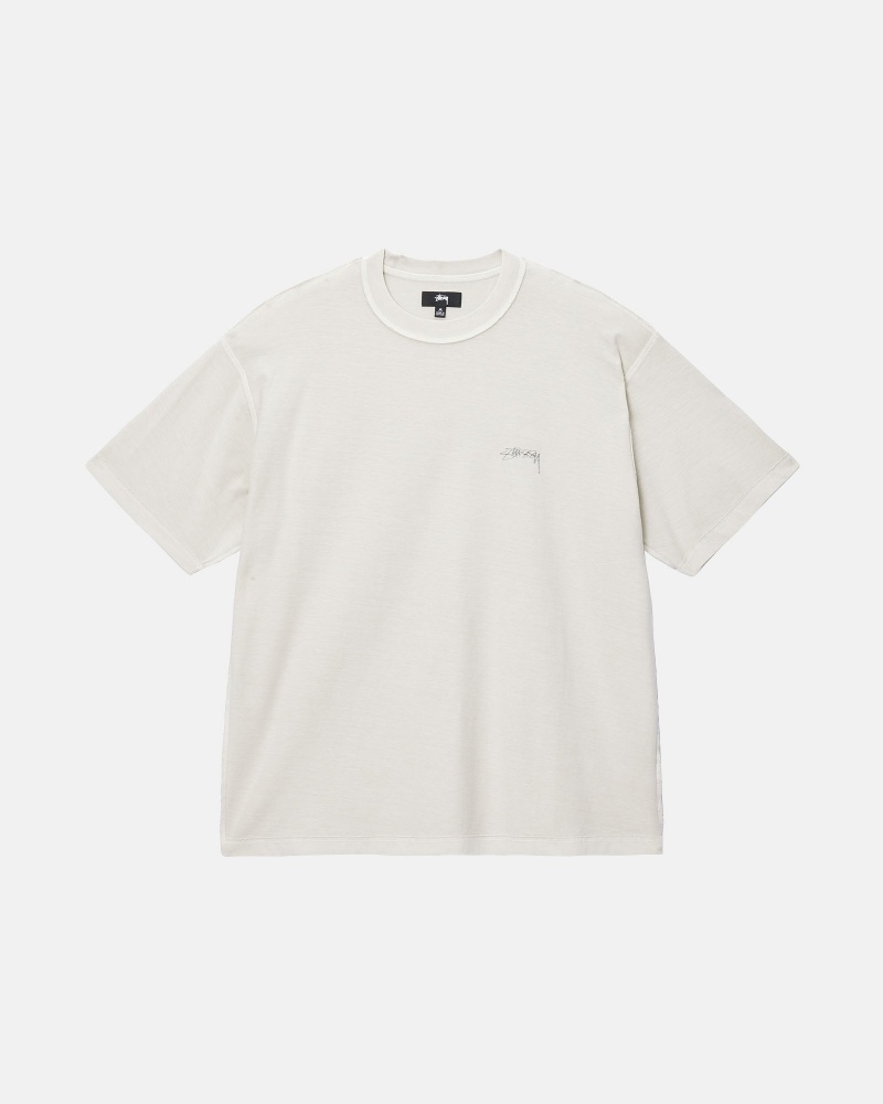 Stussy Lazy T Paidat Beige | 14923-QDWU