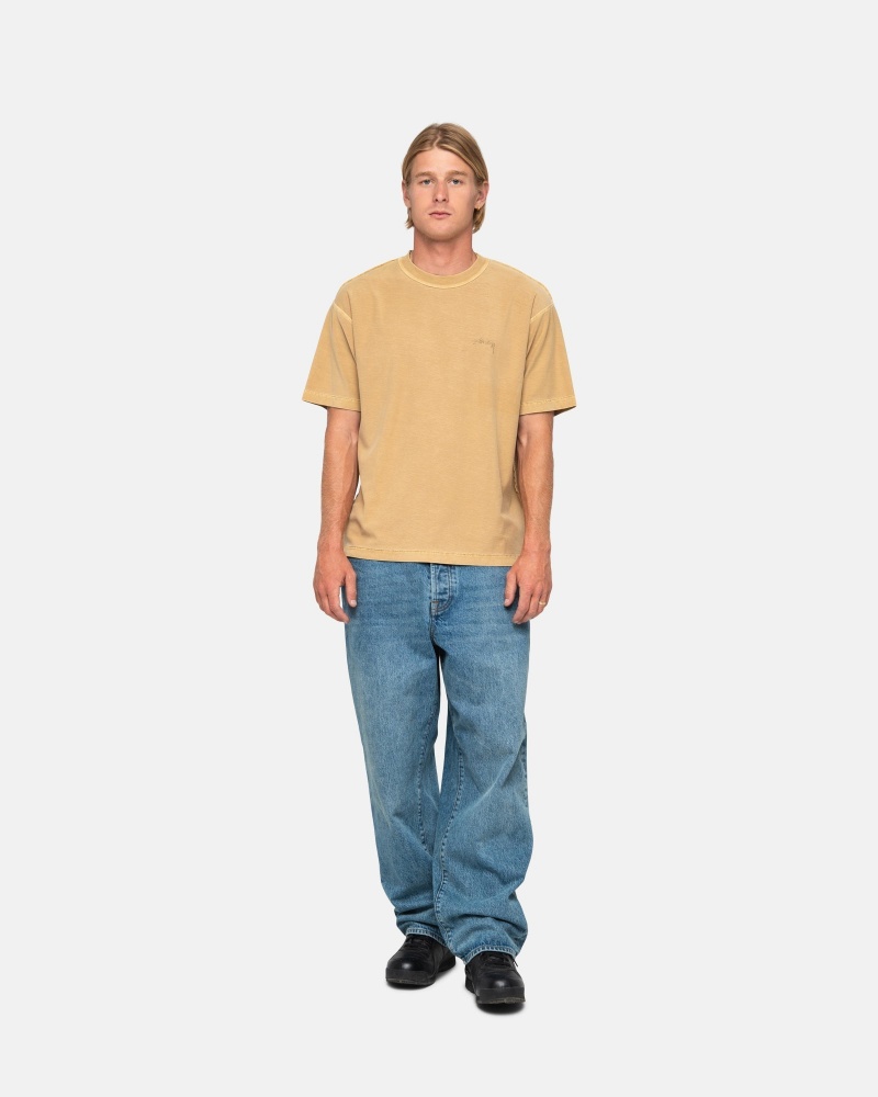 Stussy Lazy T Paidat Kultaiset | 54093-SATX