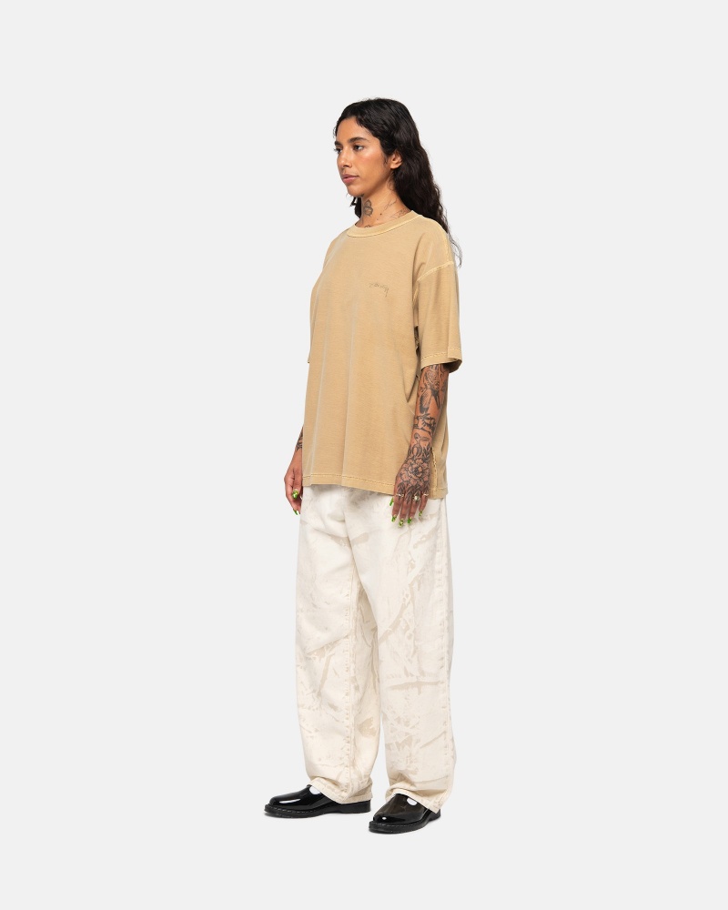 Stussy Lazy T Paidat Kultaiset | 54093-SATX