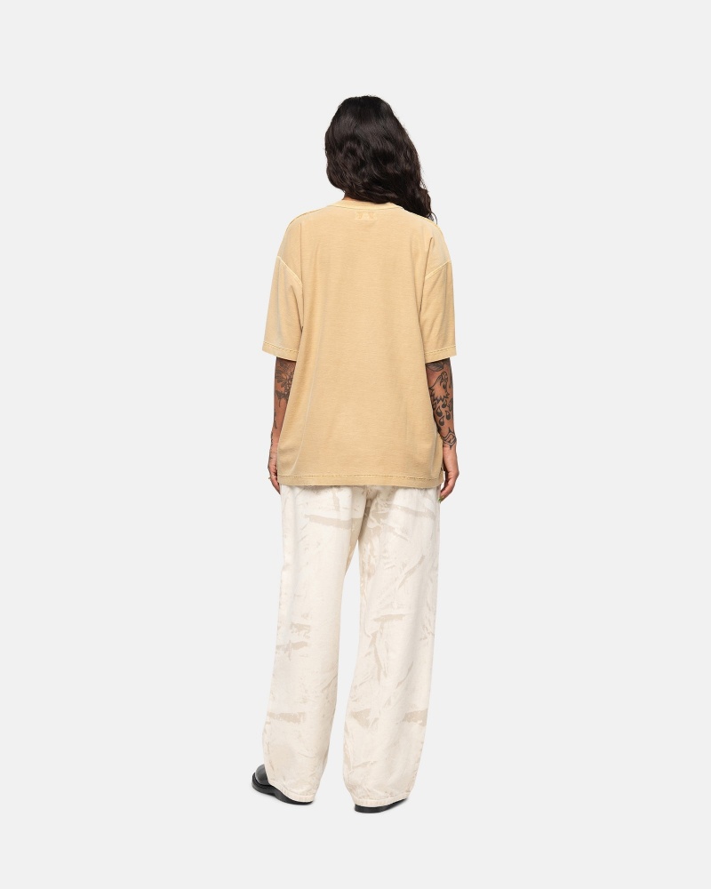 Stussy Lazy T Paidat Kultaiset | 54093-SATX