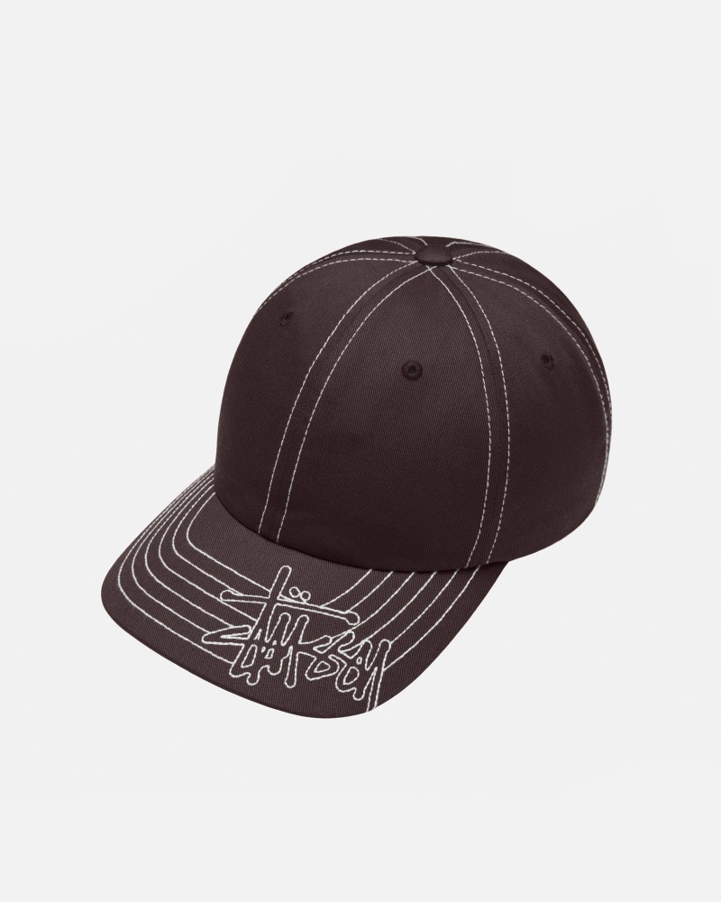 Stussy Low Pro Basic Stitch Strapback Hatut Ruskea | 26540-QHWY