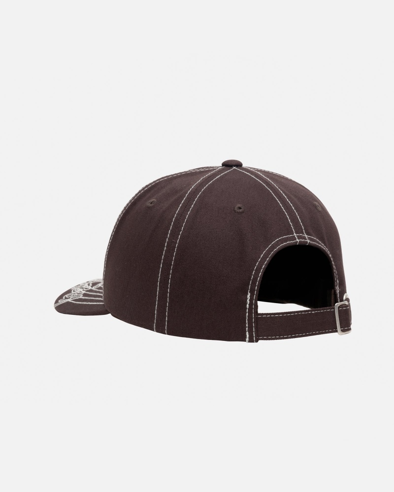 Stussy Low Pro Basic Stitch Strapback Hatut Ruskea | 26540-QHWY