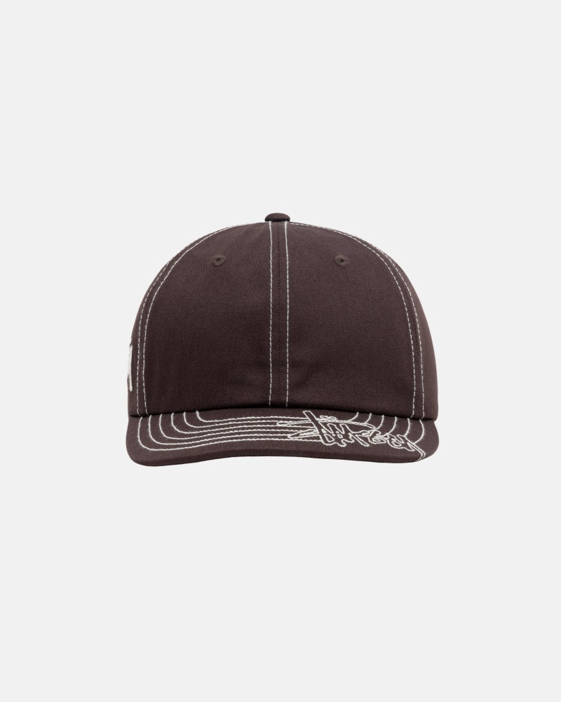 Stussy Low Pro Basic Stitch Strapback Hatut Ruskea | 26540-QHWY