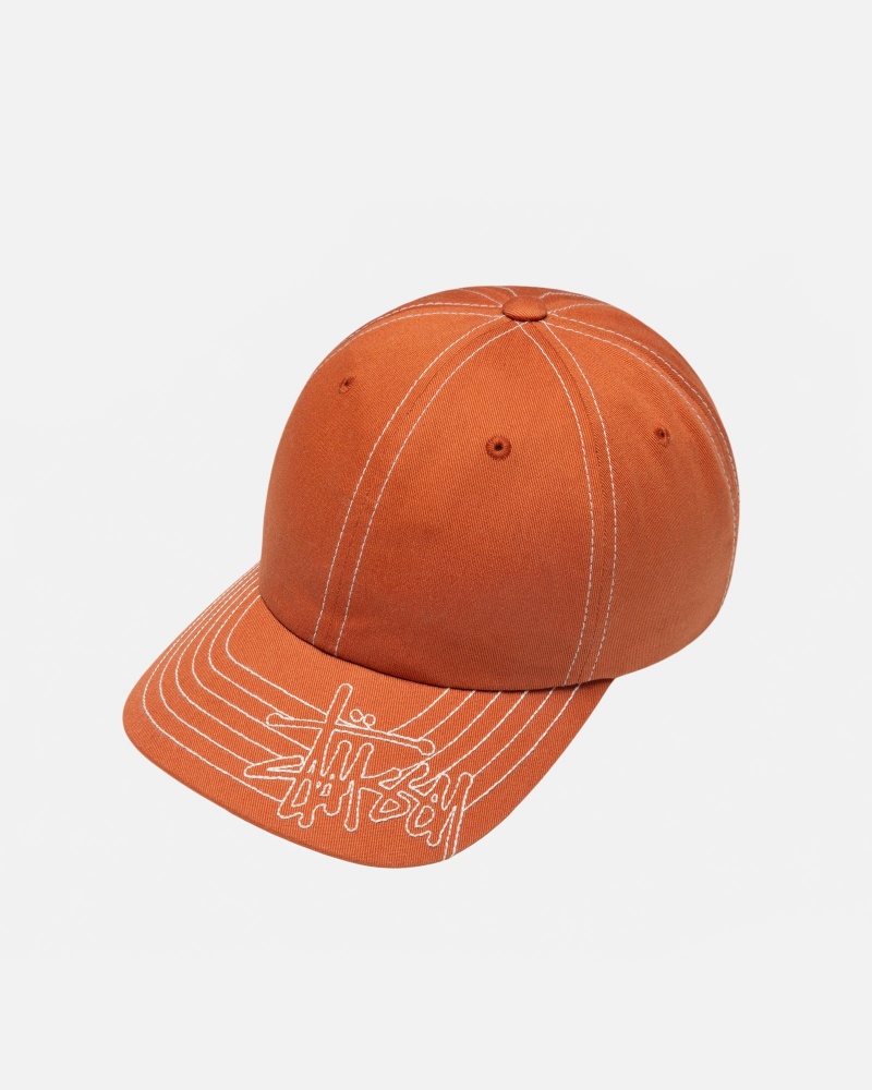 Stussy Low Pro Basic Stitch Strapback Hatut Oranssi | 29857-ZXTA