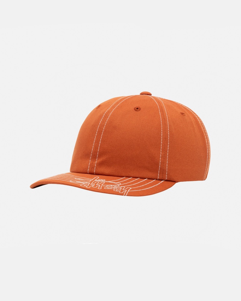 Stussy Low Pro Basic Stitch Strapback Hatut Oranssi | 29857-ZXTA