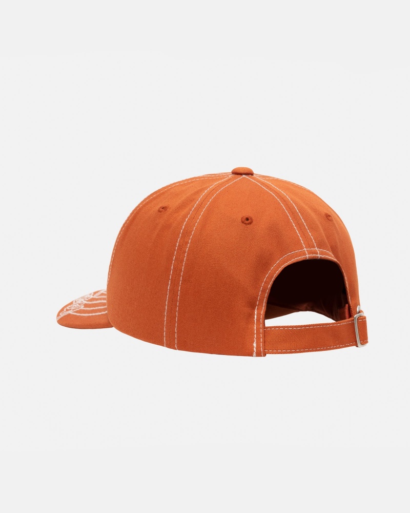 Stussy Low Pro Basic Stitch Strapback Hatut Oranssi | 29857-ZXTA