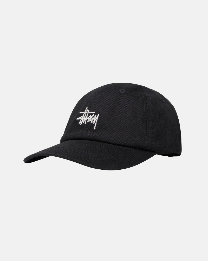 Stussy Low Pro Basic Stock Strapback Hatut Mustat | 35916-EKUR