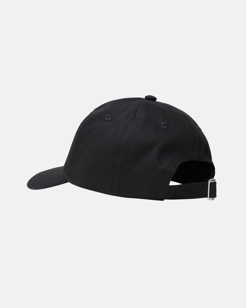 Stussy Low Pro Basic Stock Strapback Hatut Mustat | 35916-EKUR