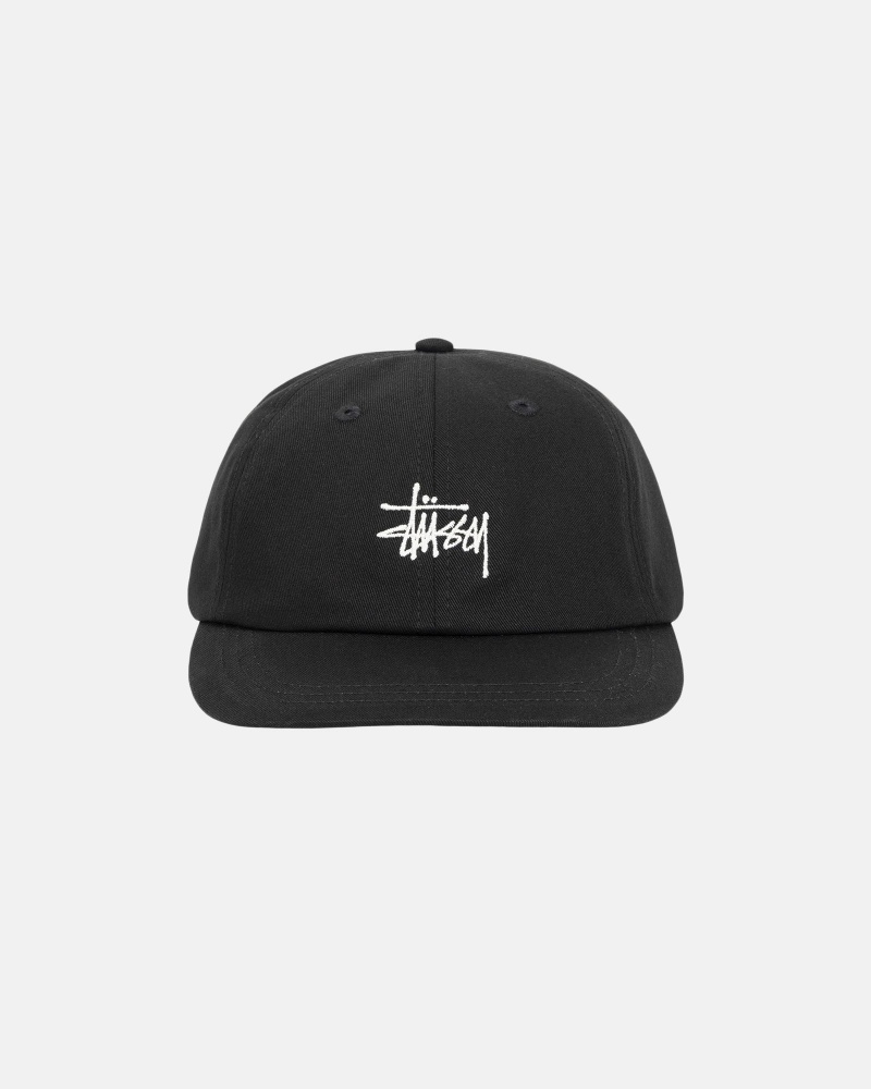 Stussy Low Pro Basic Stock Strapback Hatut Mustat | 35916-EKUR