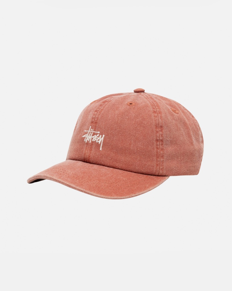 Stussy Low Pro Basic Washed Strapback Hatut Ruskea | 12435-QFAH