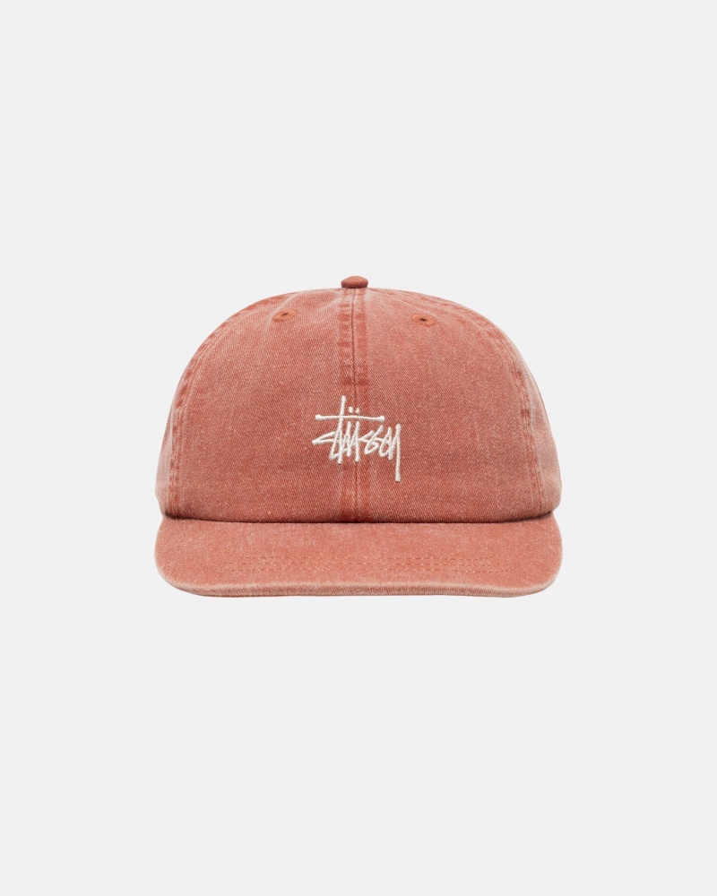 Stussy Low Pro Basic Washed Strapback Hatut Ruskea | 12435-QFAH