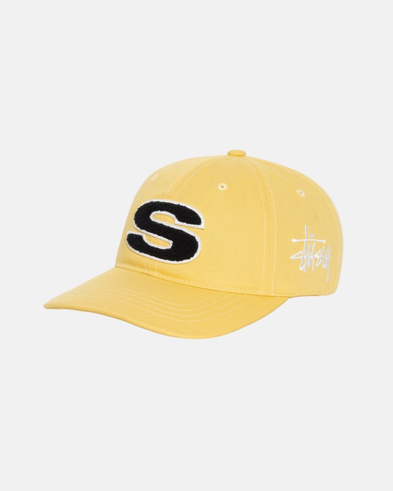 Stussy Low Pro Chenille S Snapback Hatut Sinapinkeltainen | 01963-JEQZ