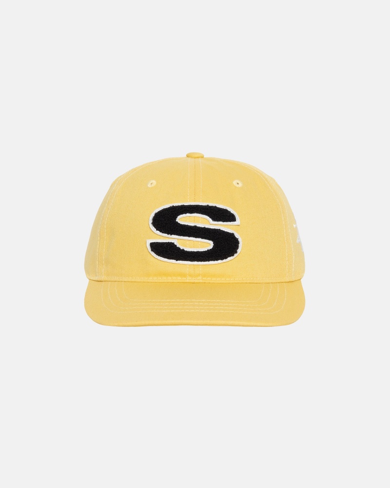 Stussy Low Pro Chenille S Snapback Hatut Sinapinkeltainen | 01963-JEQZ