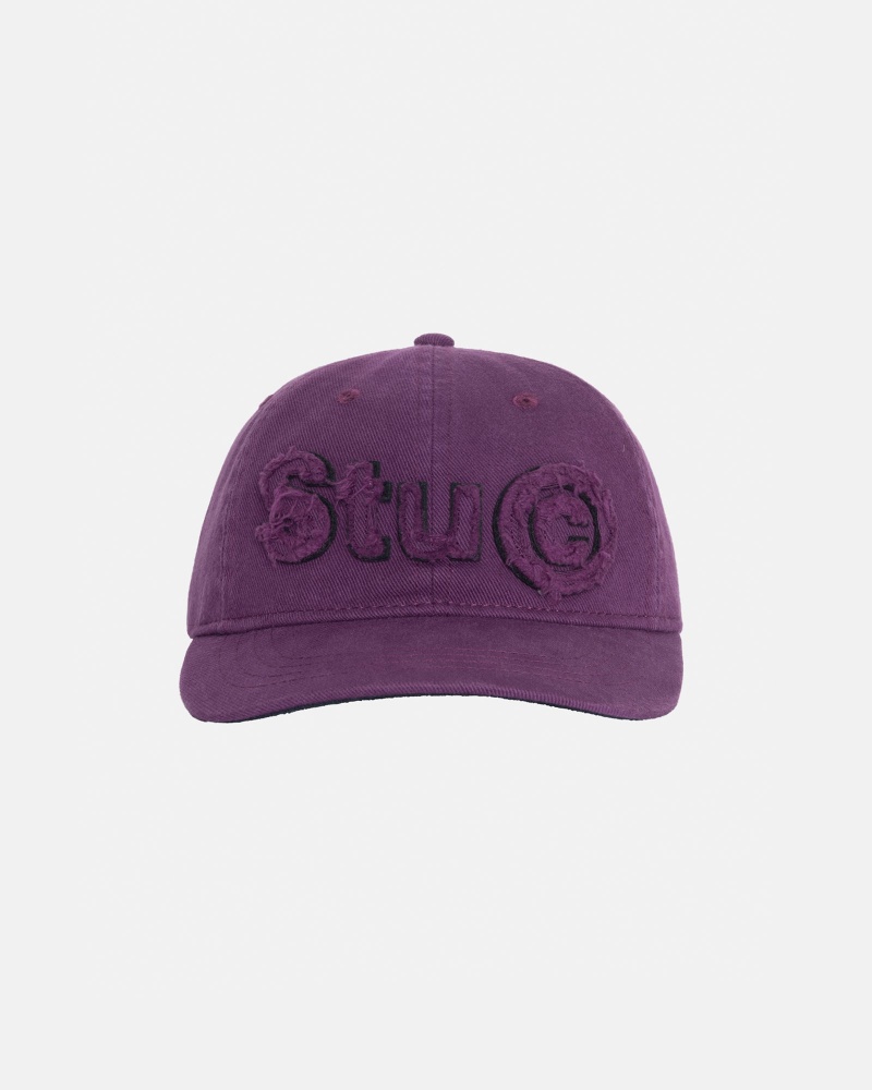 Stussy Low Pro Copyright Applique Strapback Hatut Violetit | 94385-IGCR