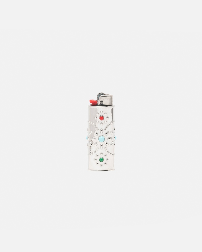 Stussy Metal Bejeweled Lighter Case Hopea | 78016-XRZP