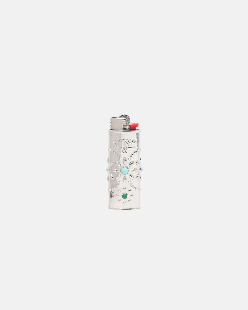 Stussy Metal Bejeweled Lighter Case Hopea | 78016-XRZP