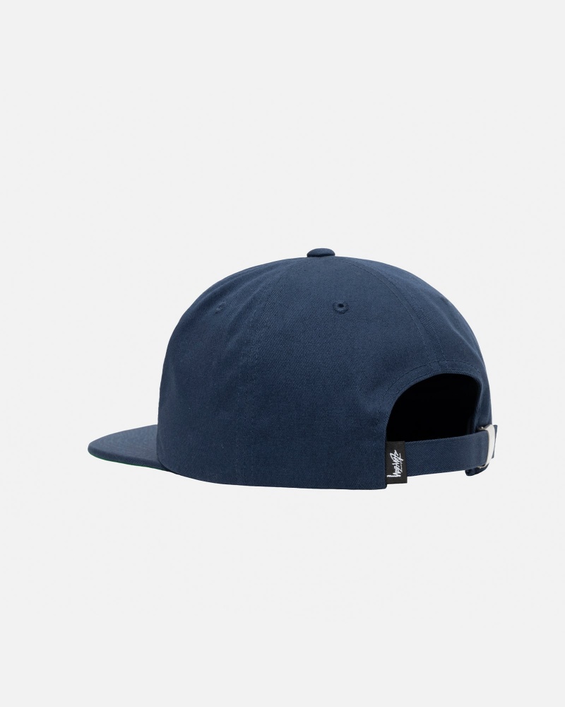 Stussy Mid-Depth Basic Strapback Hatut Laivastonsininen | 25701-DTJK