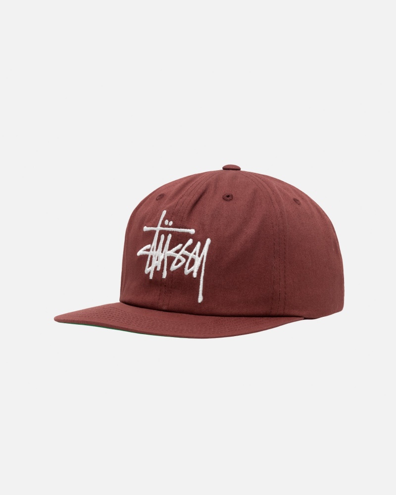 Stussy Mid-Depth Basic Strapback Hatut Punainen Ruskea | 05782-QRXV