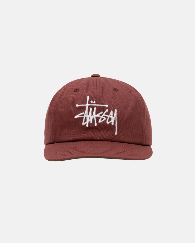 Stussy Mid-Depth Basic Strapback Hatut Punainen Ruskea | 05782-QRXV