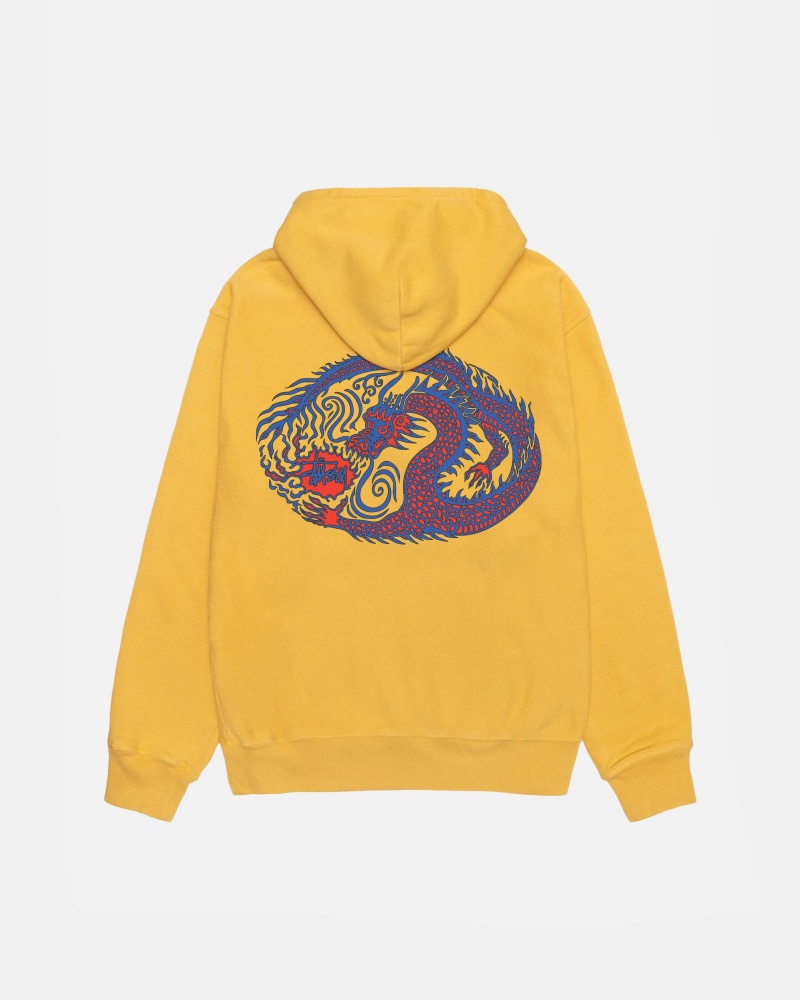 Stussy Mosaic Dragon Huppari Oranssi | 85734-ZDIJ