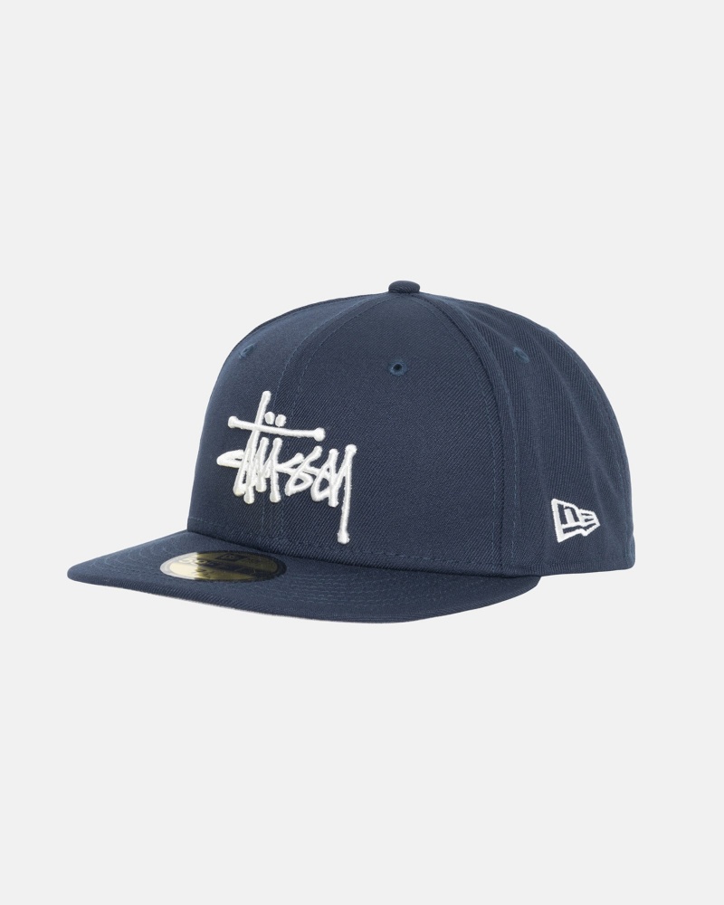 Stussy New Era 59fifty Authentic Hatut Laivastonsininen | 97642-PTBY