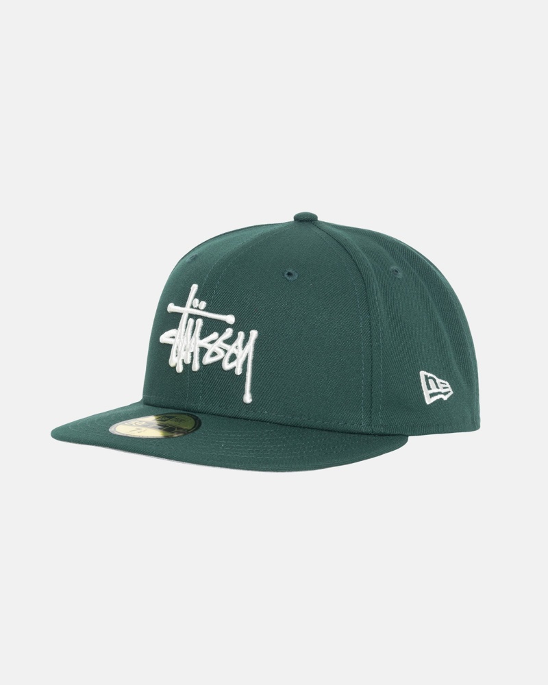 Stussy New Era 59fifty Authentic Hatut Vihreä | 29376-KYRZ