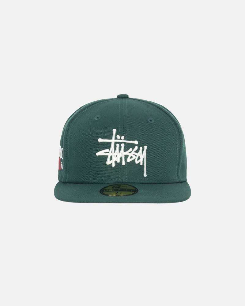 Stussy New Era 59fifty Authentic Hatut Vihreä | 29376-KYRZ