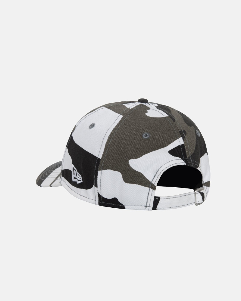 Stussy New Era 9twenty Basic Strapback Hatut Valkoinen Camo | 56871-BYRV