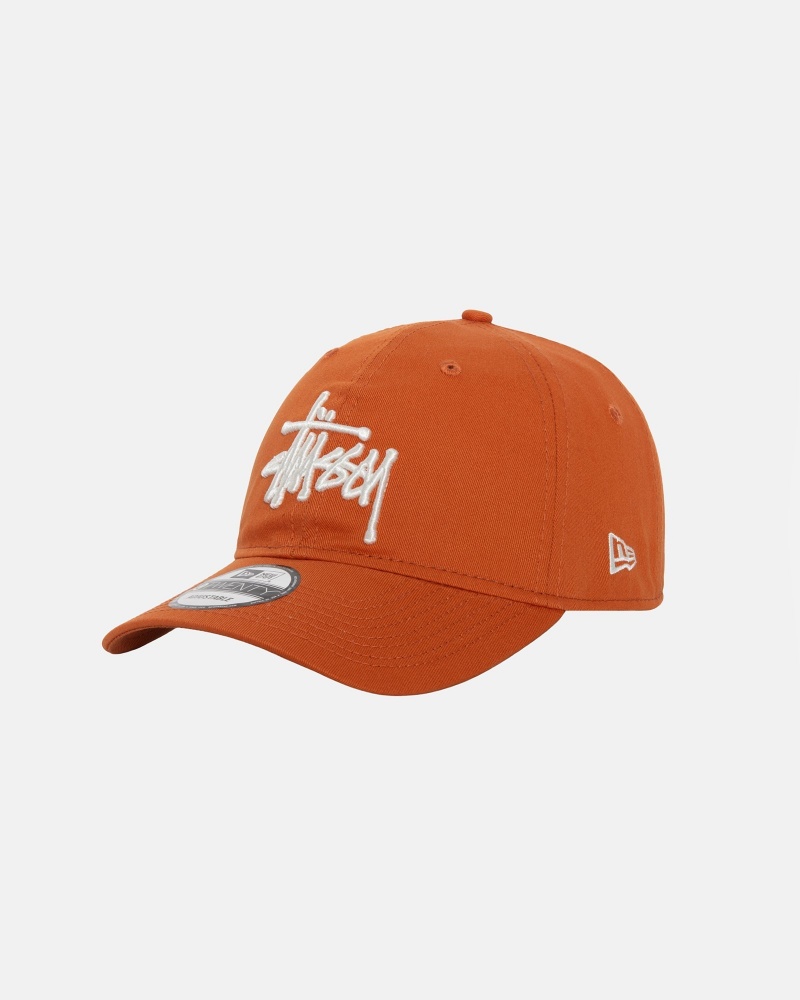 Stussy New Era 9twenty Basic Strapback Hatut Oranssi | 91682-BSDL