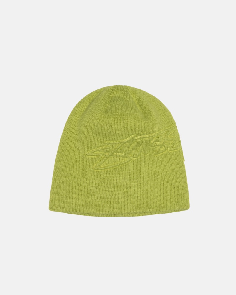 Stussy Skullcap Embossed Smooth Stock Hatut Vaaleanvihreä | 43601-IOHP