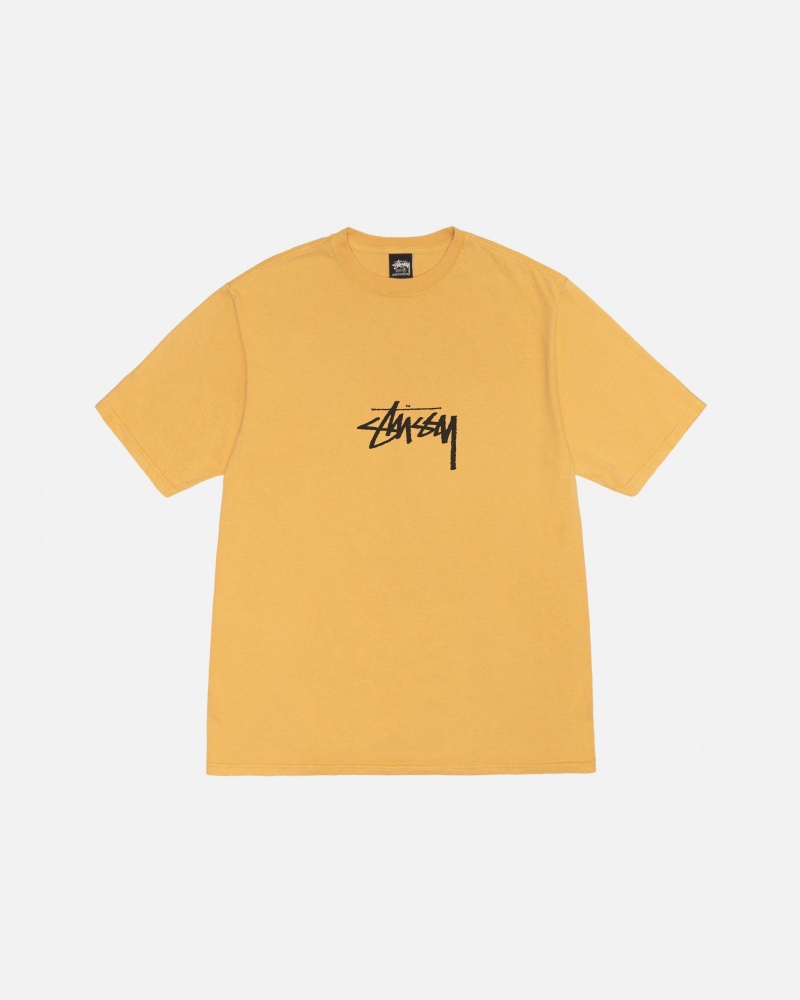 Stussy Small Stock Pigment Dyed T Paidat Oranssi | 82064-IJVM