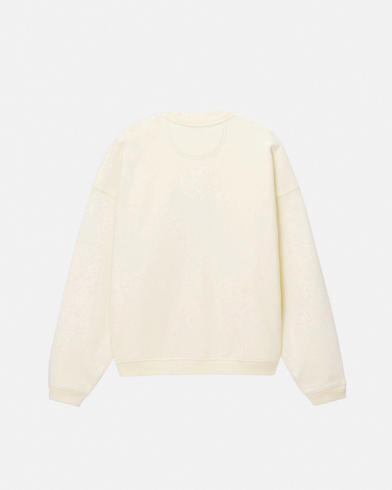 Stussy Stüssy Urheilu Relaxed Oversized Crew Puserot Valkoinen | 45107-EDVP