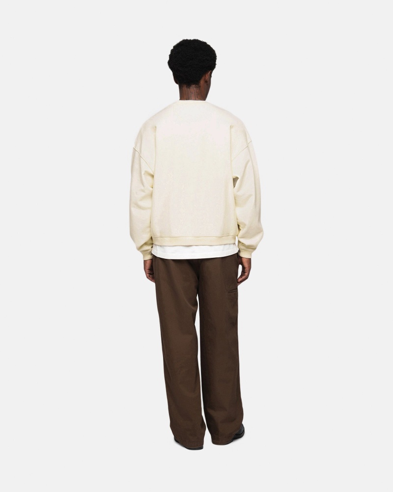 Stussy Stüssy Urheilu Relaxed Oversized Crew Puserot Valkoinen | 45107-EDVP