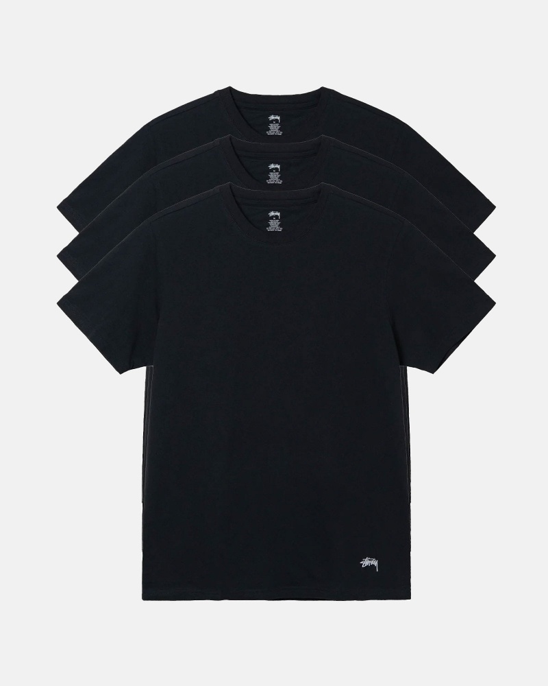 Stussy Stussy Undershirts T Paidat Mustat | 62109-QNZD