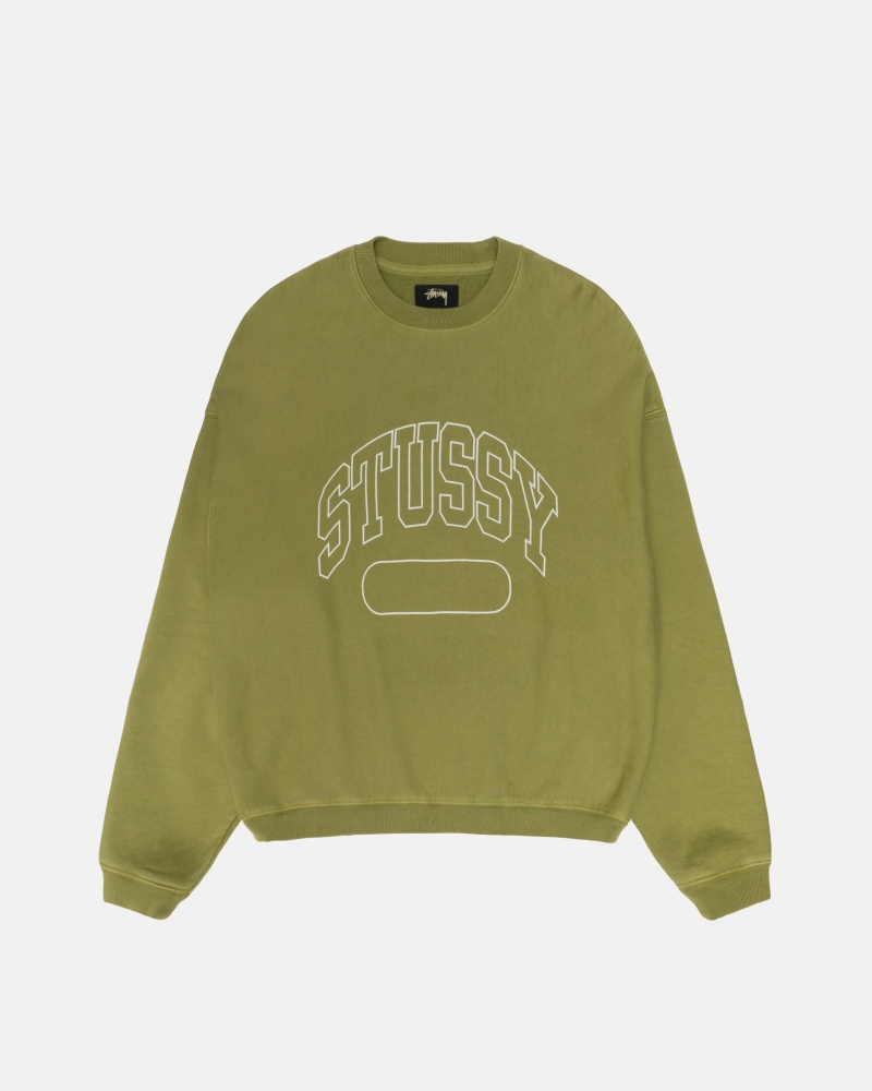 Stussy Varsity Oversized Crew Puserot Vihreä | 20419-EYQS