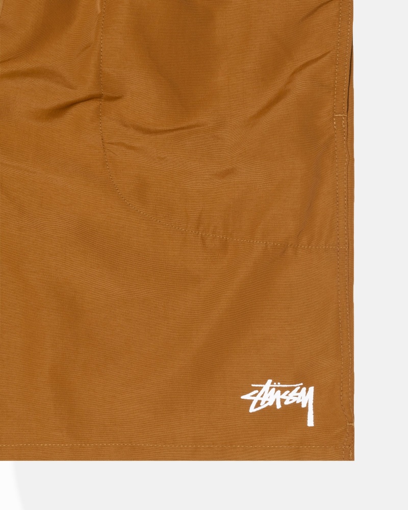 Stussy Vesi Stock Shortsit Tummankeltainen | 10597-EHKC