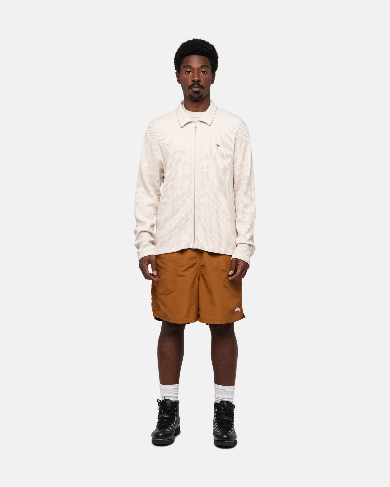 Stussy Vesi Stock Shortsit Tummankeltainen | 10597-EHKC