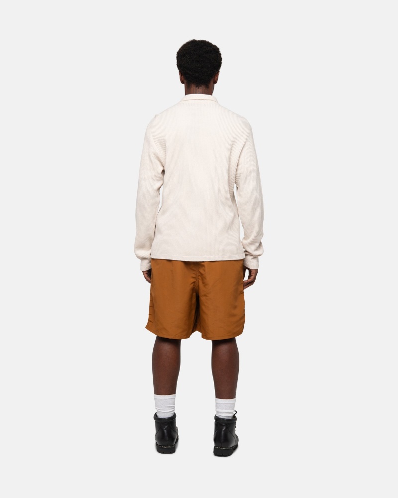 Stussy Vesi Stock Shortsit Tummankeltainen | 10597-EHKC